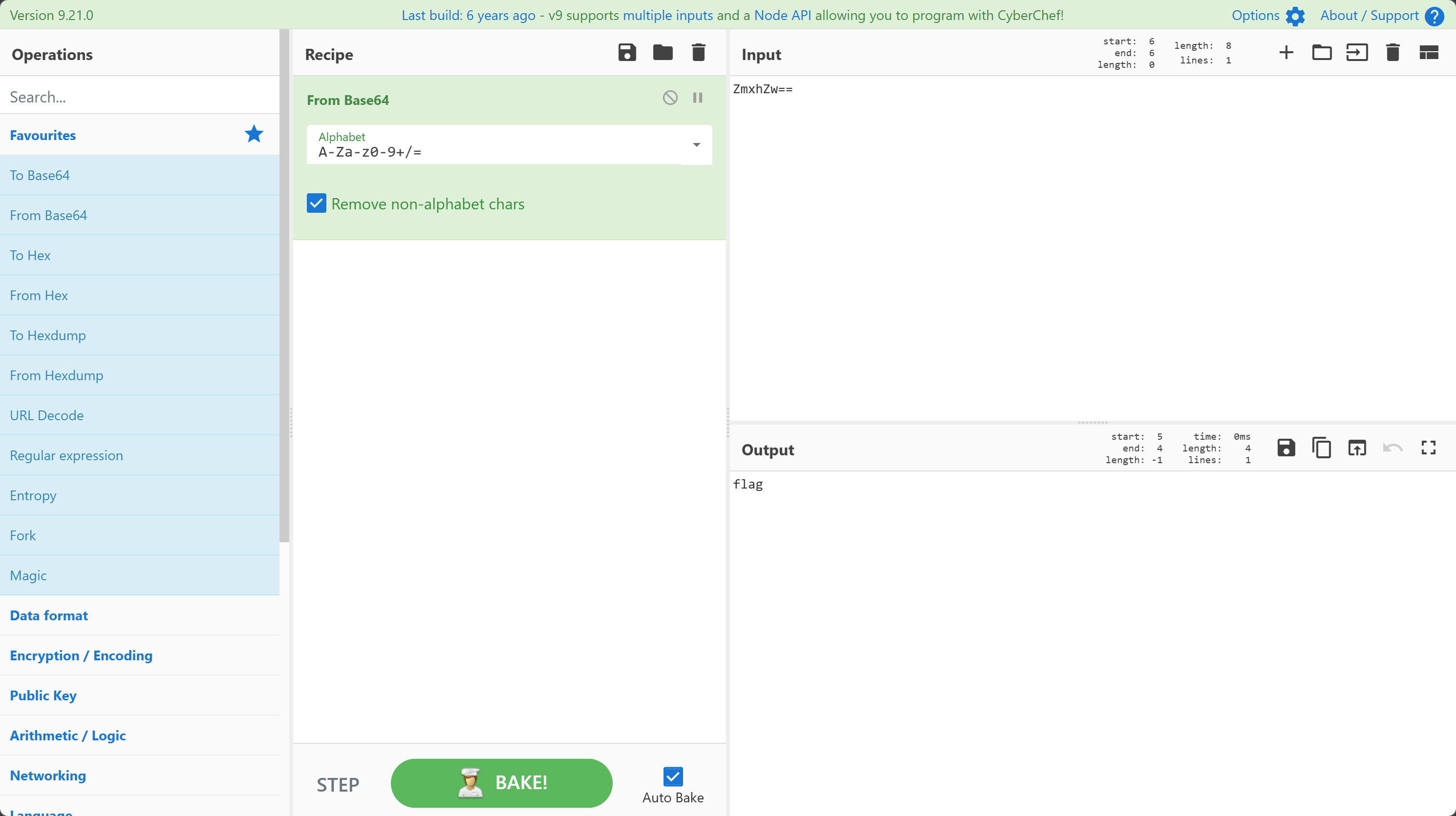 CyberChef的Base64解码